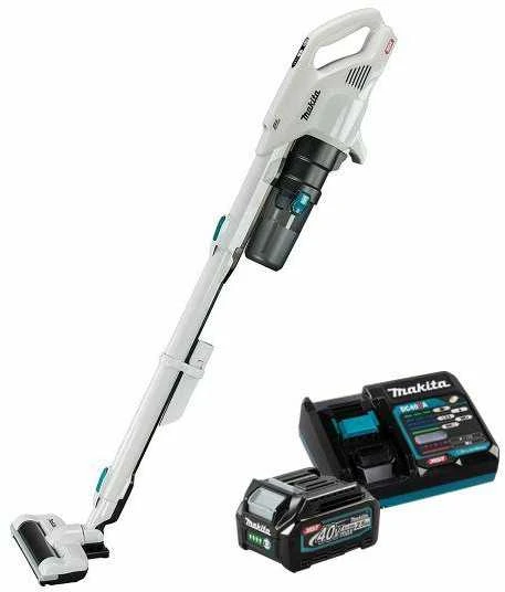 Makita CL004GZ Akumuliatorinis dulkių siurblys 40V XGT, Elektrinis besisukantis šepetys, 110W, cikloninis, Be akumuliatorių ir kroviklio! Balts
