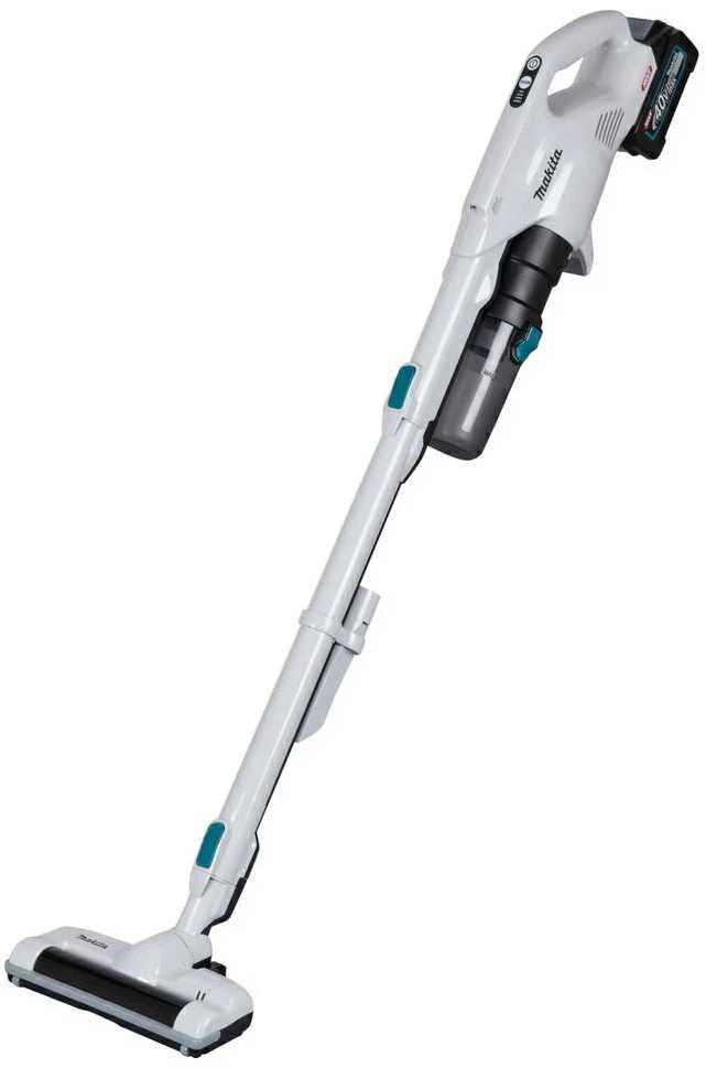 Makita CL004GZ Akumuliatorinis dulkių siurblys 40V XGT, Elektrinis besisukantis šepetys, 110W, cikloninis, Be akumuliatorių ir kroviklio! Balts