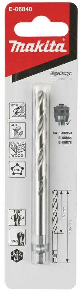 Makita HSS-G Centravimo grąžtas (105mm) E-06840 HSS-G • 105 mm