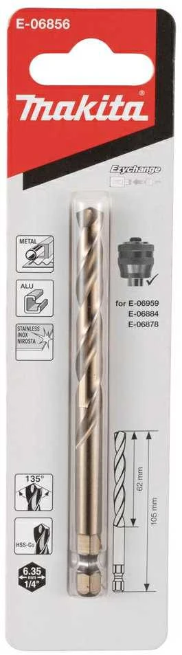 Makita HSS-Co Centravimo grąžtas (105mm) E-06856 HSS-Co • 105 mm