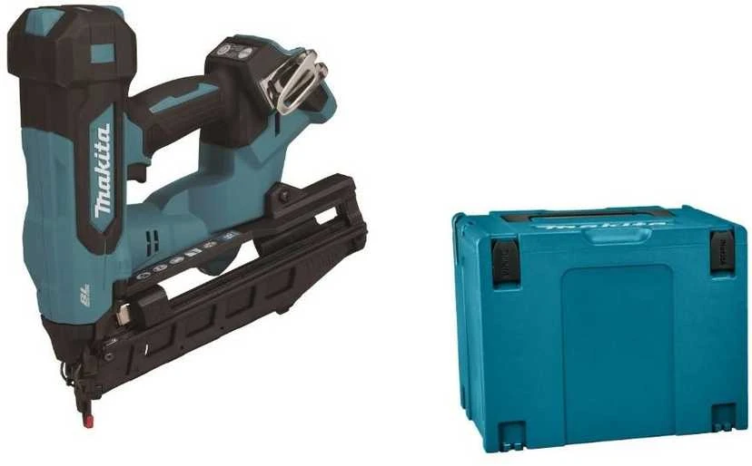 Makita DBN610ZJ Akumuliatorinis smeigiakalis 18V, 16Ga (1,6mm), 32-64mm, 20°, be akumuliatorių ir kroviklio! MAKPAC