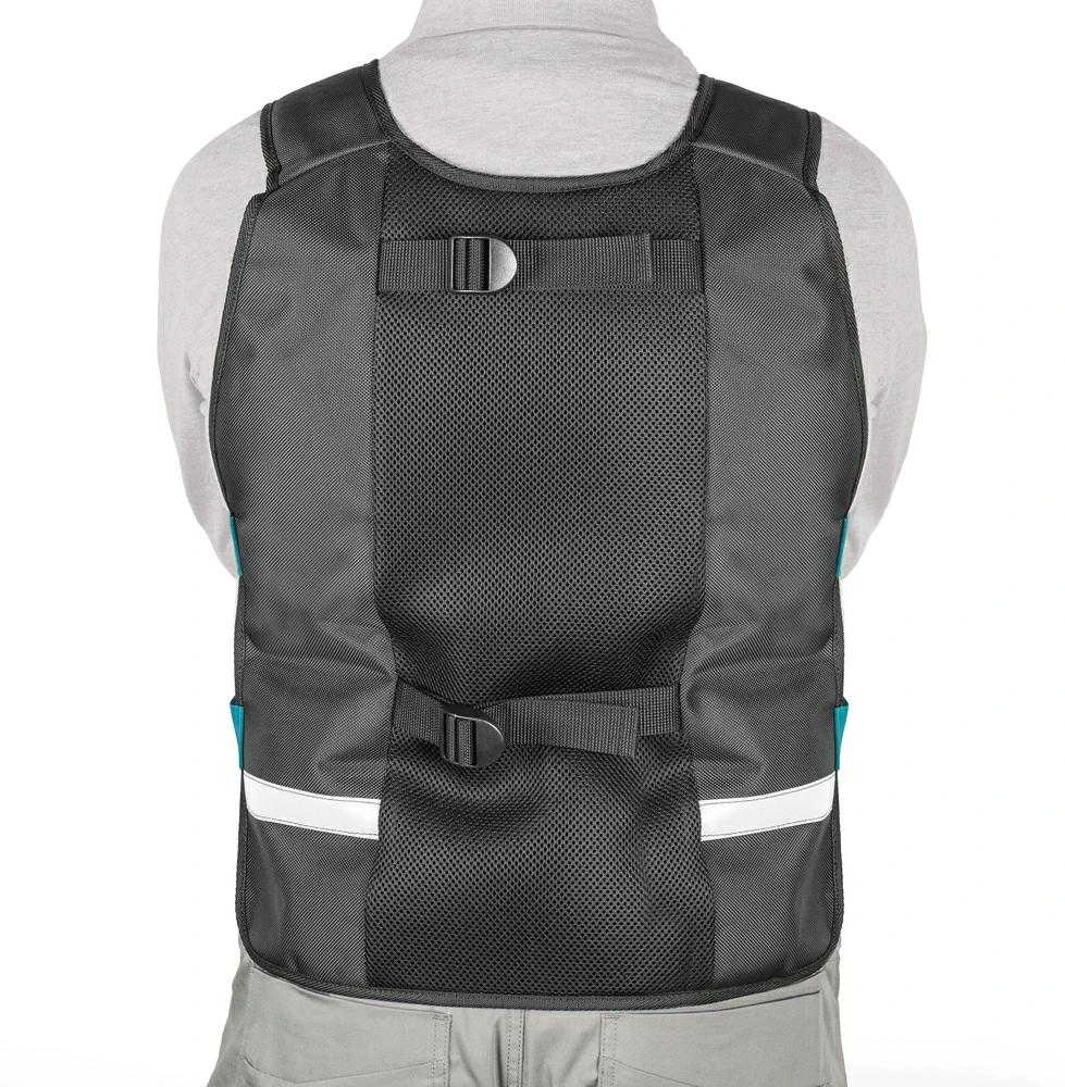 Makita Darbinė liemenė su reguliuojamais skyriais įrankiams. E-15609