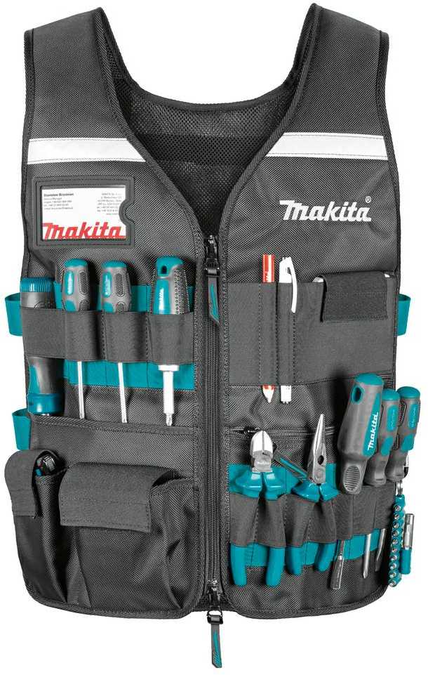 Liemenė su reguliuojamais skyriais įrankiams MAKITA E-15609