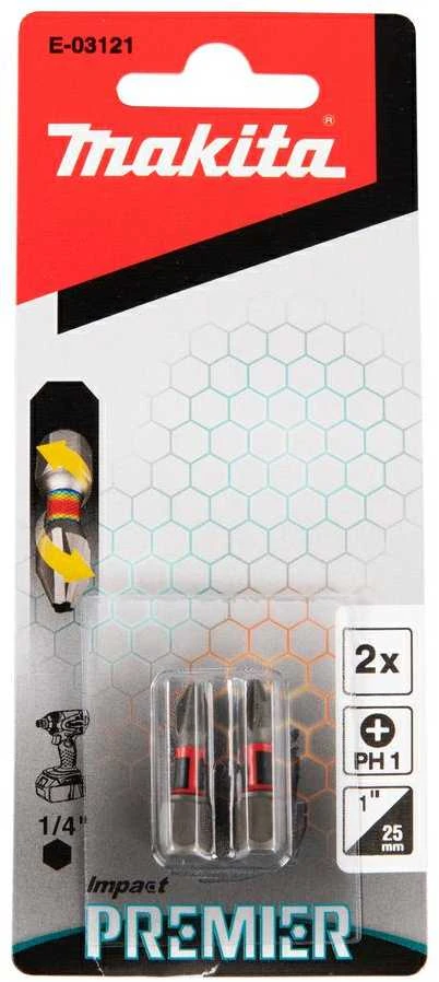 Makita Torsion sukimo antgalis (C-form), PH1-25mm E-03121 PH1 • 25 mm • 1/4" • 2Vnt