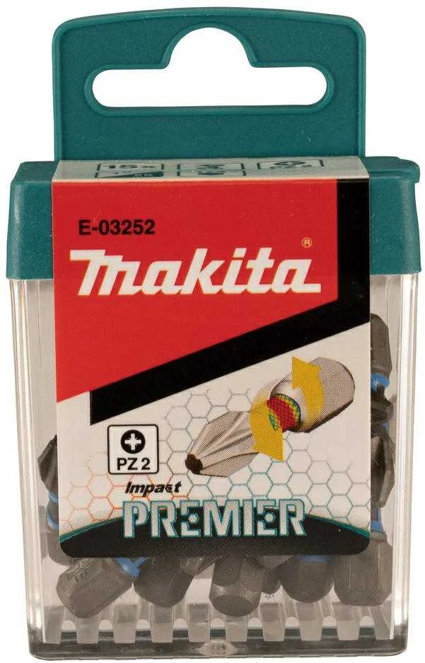 Makita Torsion sukimo antgalis (C-form), PZ2-25mm, 15vnt. Impact Premier E-03252 PZ2 • 25 mm • 1/4" • 15 Vnt