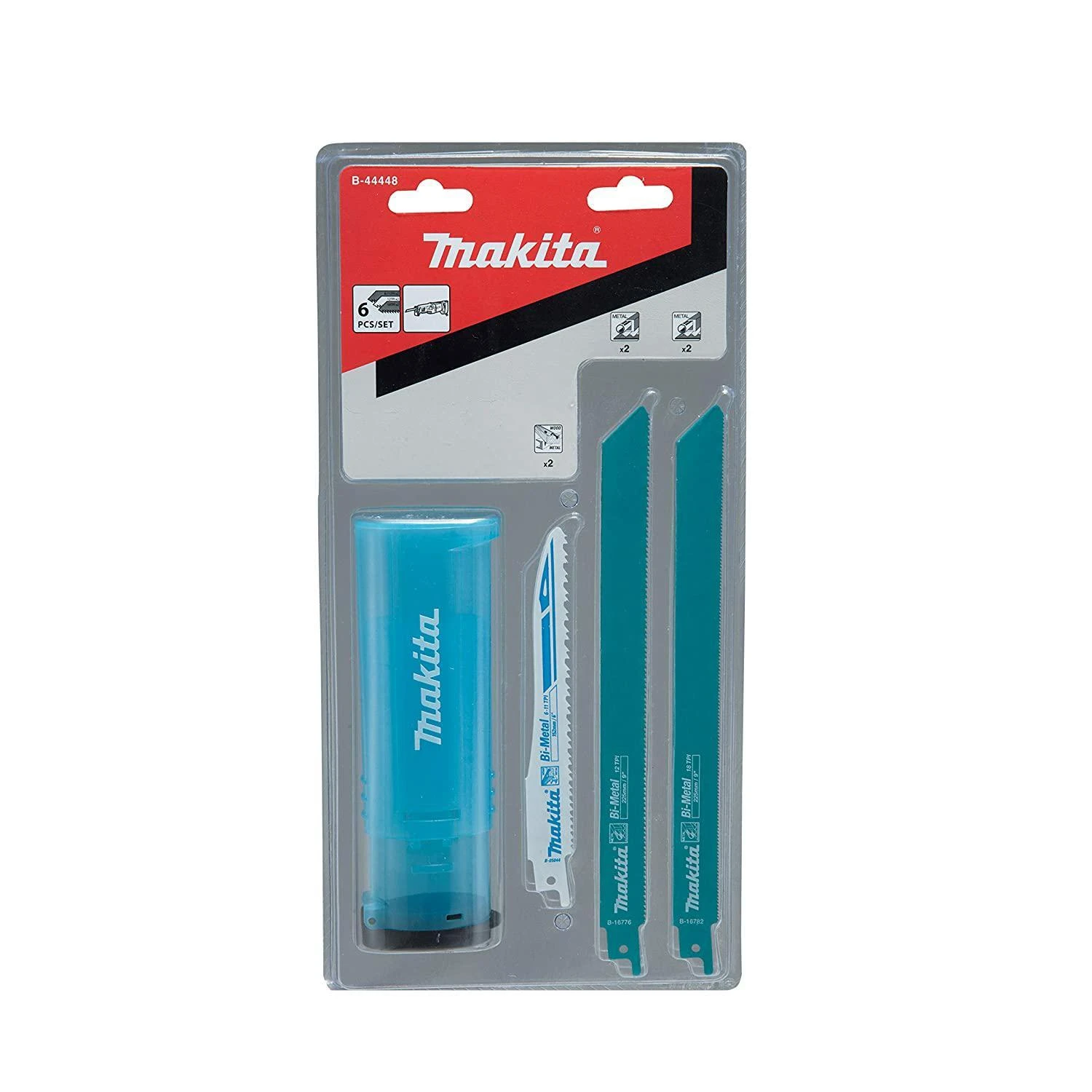 Makita Tiesinio pjūklo pjūklelių komplektas 6 Vnt. Metalui B-44448