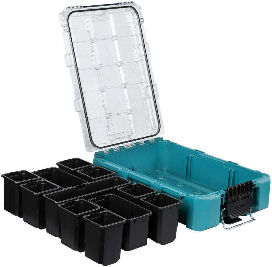 Makita Gili vidutinio dydžio smulkių priedų dėžė P-91045 18,4 L, 387 × 562 × 163 mm