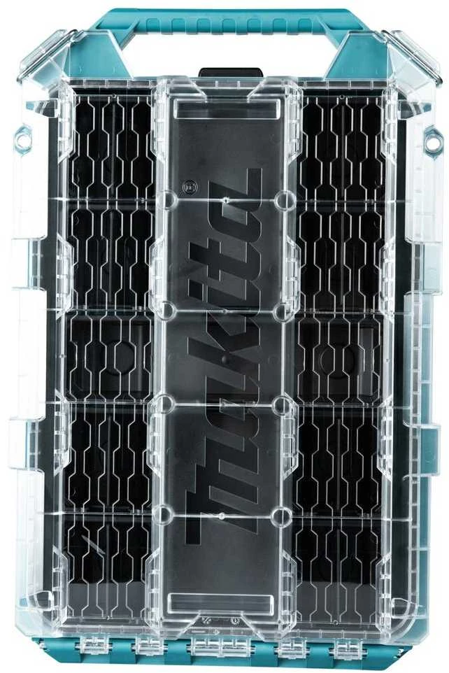 Makita Žema vidutinio dydžio smulkių priedų dėžė P-91051 8,4 L, 387 × 596 × 85 mm