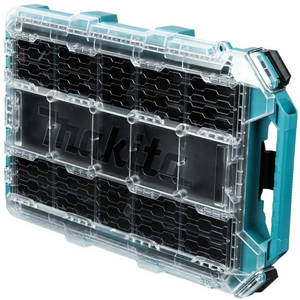 Makita Žema vidutinio dydžio smulkių priedų dėžė P-91051 8,4 L, 387 × 596 × 85 mm