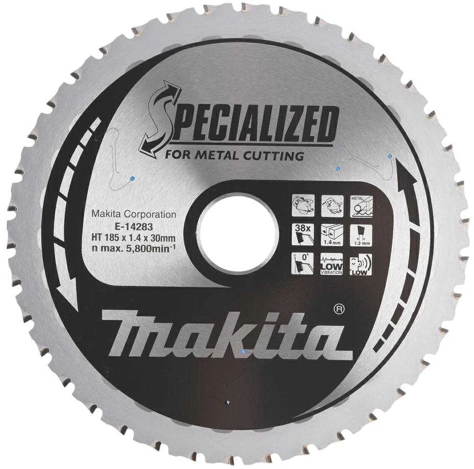 Makita TCT pjovimo diskas storam metalui, 185x1,4x30 mm, 38T, SPECIALIZED E-14299