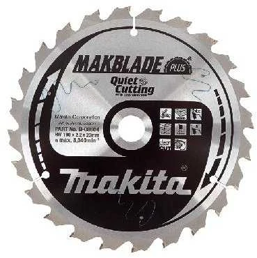 Makita T.C.T. pjūklas MAKBLADE PLUS 216X2.1X30mm 5° T60 B-08676 T.C.T • 216 x30 mm • T60 • 5° • Medienai