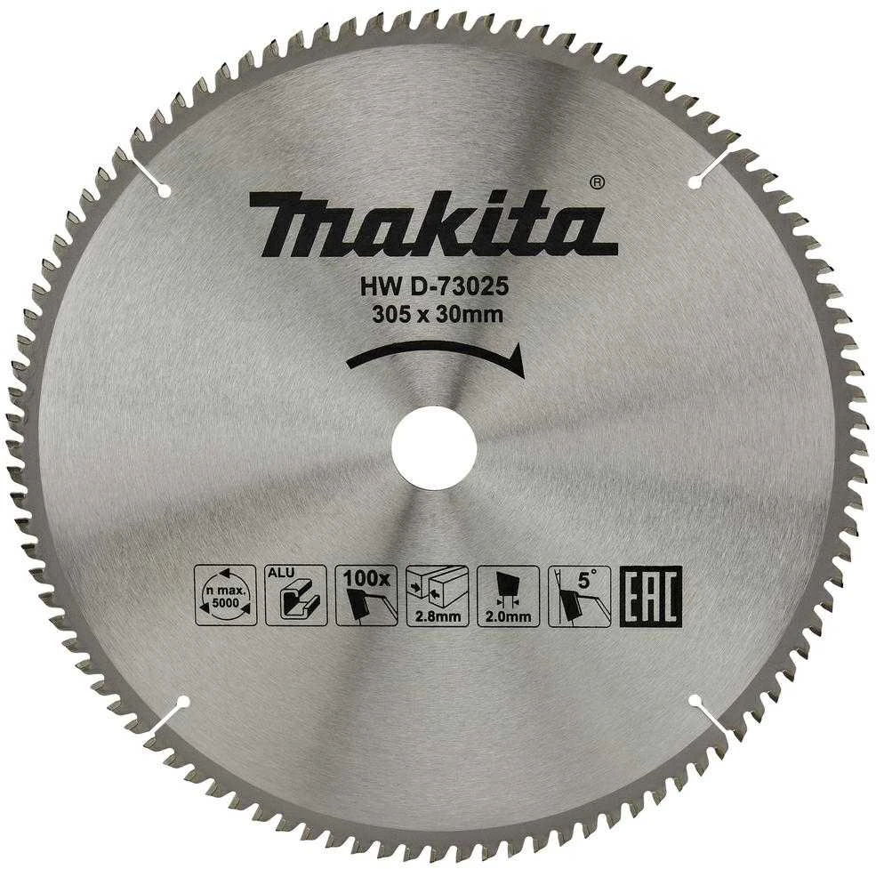 Makita D-73025 T.C.T. pjūklas 305X30mm 5° T100 aliuminio pjovimui