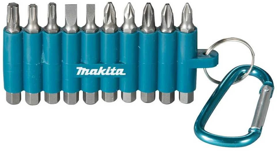 Makita Sukimo antgalių rinkinys D-65028 10 vnt.• su karabinu