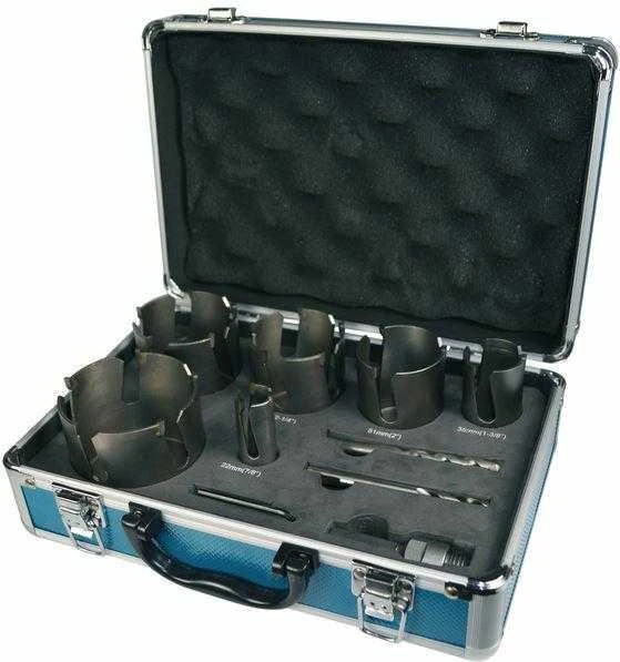 Gręžimo karūnų komplektas Makita TCT D-51297; 9 vnt.