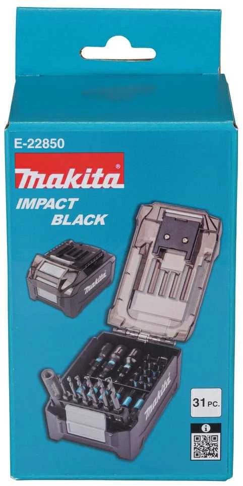Makita IMPACT Juodas sukimo antgaliai XGT akumuliatoriaus formos dėkle E-22850