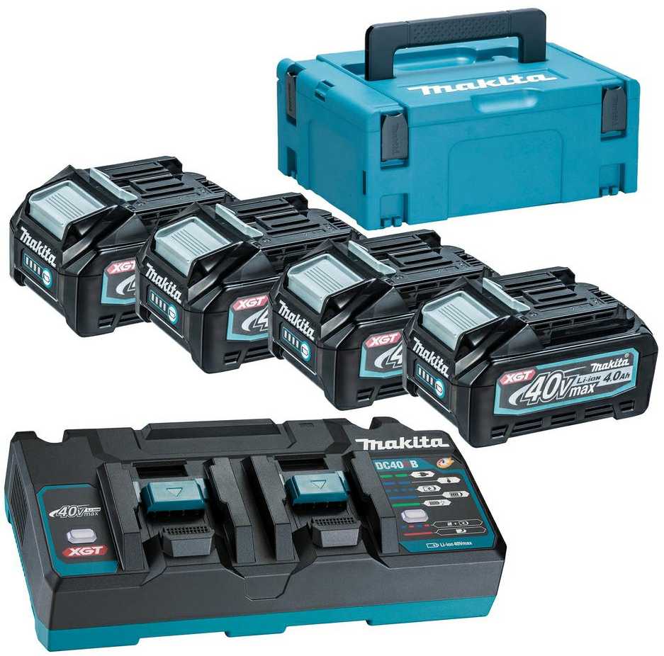 MAKITA POWER KIT 40V XGT (BL4040Fx4+DC40RB)