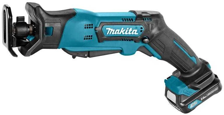 Akumuliatorinis tiesinis pjūklas Makita JR103DSAE; 10,8 V; 2x2,0 Ah akum.