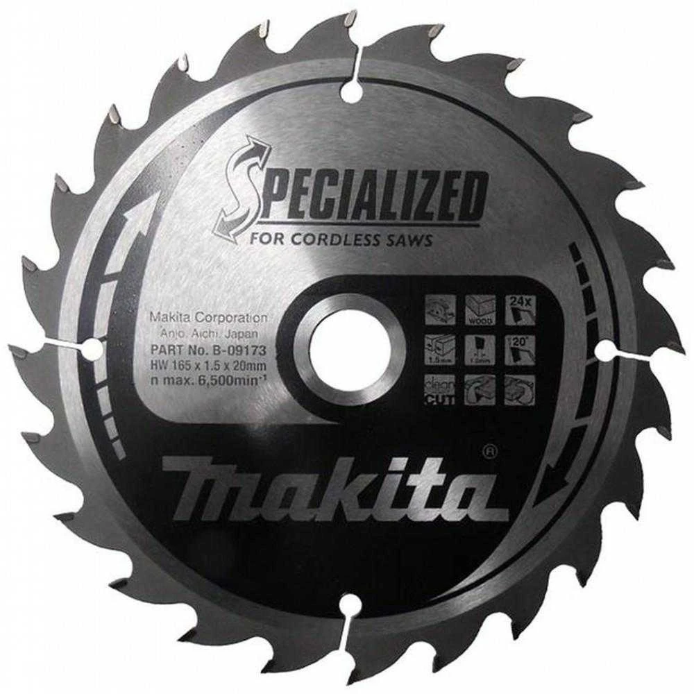 Makita T.C.T. pjovimo diskas B-32910 T.C.T • 165 x20 mm • T24 • 20° • Medienai