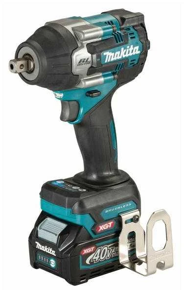 Makita 40V XGT veržliasukis su baterija ir laikikliu
