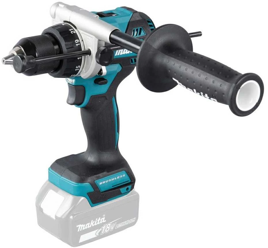 Makita DHP492Z Akumuliatorinis smūginis gręžtuvas 18V, BL-motor, Max 141 Nm, 130/65NM, Be akumuliatorių ir kroviklio!