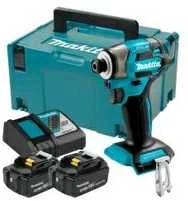 akumuliatorinė wkrętarka smūginis 18V Makita [DTD173RTJ] 2x5,0Ah, LXT