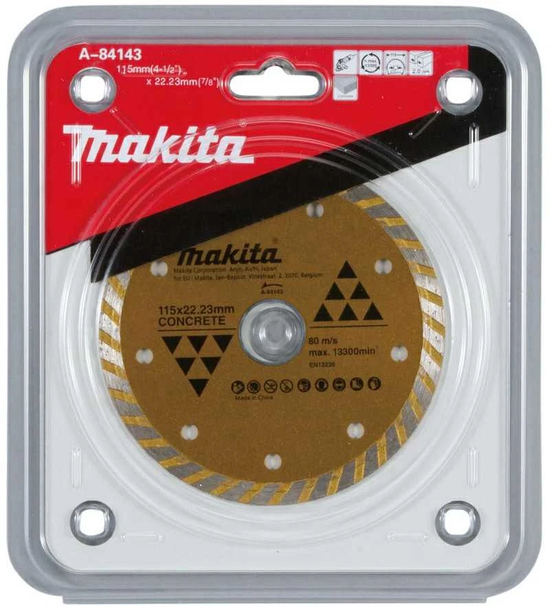 Makita TURBO segmentas 115MM akmeniui/betonui geltonas A-84143