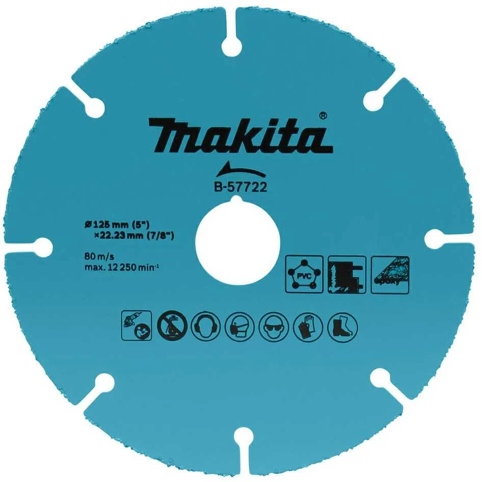 Makita Pjovimo diskas su kietmetalio grūdeliais B-57722 125 x 22,23 mm