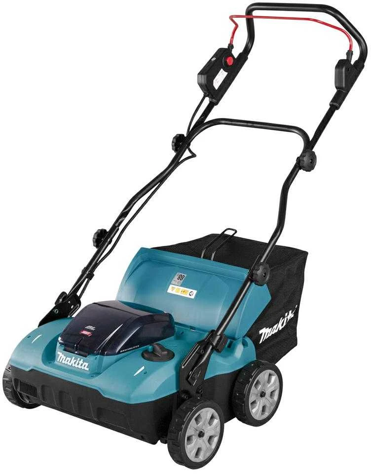 Makita UV001GZ akumuliatorinis skarifikatorius 40Vmax, XGT, BL variklis, plotis 38 cm, žolės surinktuvas 50 l