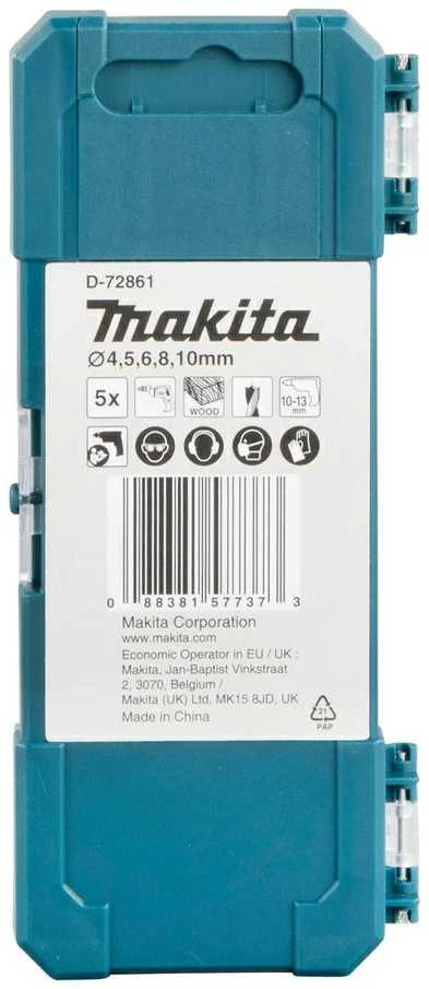 Grąžtas Makita Medžio grąžtų rinkinys iš 5 vnt. D-72861