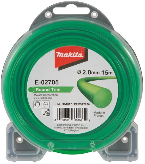 Makita Trimeriai 2,0mm/15m apvalus valas E-02705
