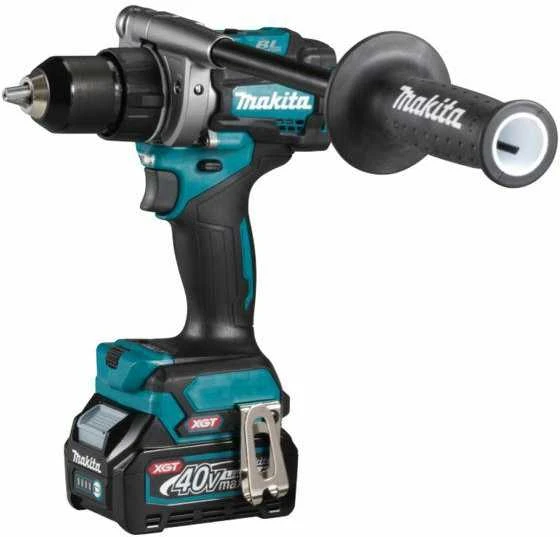 Makita DF001GM201 Akumuliatorinis gręžtuvas-suktuvas XGT, 140/68Nm, bešepetėlinis variklis, 13mm metalinis griebtuvas, 2X4,0Ah, greitasis kroviklis; MAKPAC lagaminas