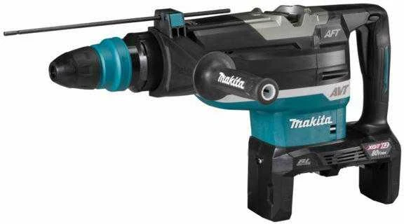 Makita HR006GZ Perforatorius XGT, 40V MAX x2 (80V MAX), SDS-MAX, 21,4 J, 52mm; 12,9kg, bešepetėlinis variklis, AVT, AFT, AWS (be AWS lusto); XPT; "Z" versija - komplektuojamas be akumuliatoriaus ir kroviklio