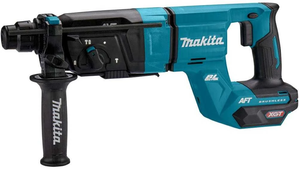 Makita HR007GZ Perforatorius XGT, 3,0 J, 28mm; 3,8kg, bešepetėlinis variklis, AFT; AWS (be AWS lusto); AVT; Soft no load; XPT; "Z" versija - komplektuojamas be akumuliatoriaus ir kroviklio