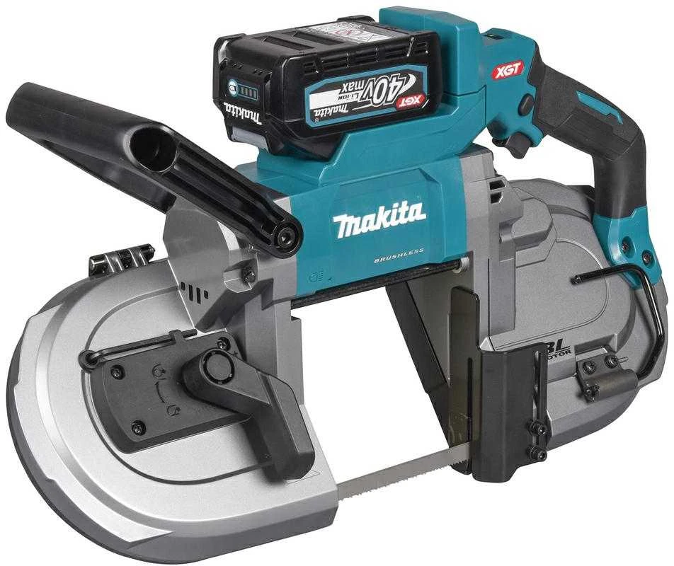 Makita PB002GZ Akumuliatorinis juostinis pjūklas XGT, 127x127 mm, bešepetėlinis variklis, XPT, Be akumuliatorių ir kroviklio!