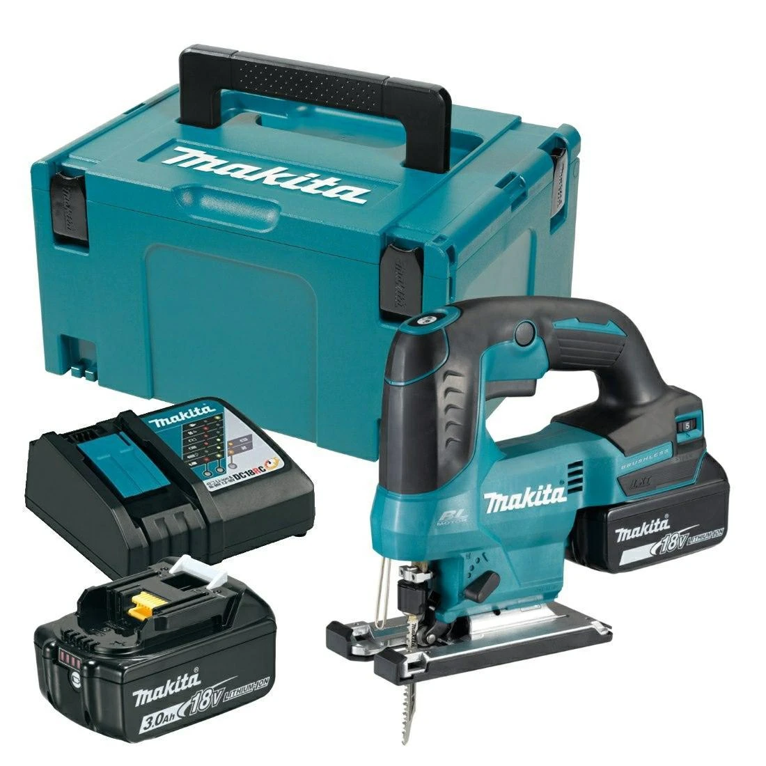 MAKITA.siaurapjūklis 18V DJV184RFJ 2x3,0Ah