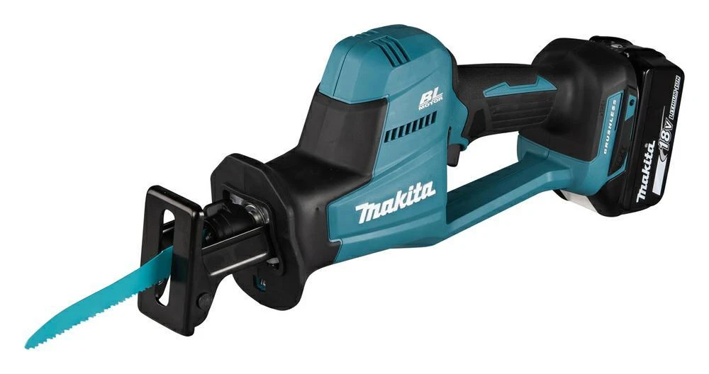 Makita DJR189RTJ Akumuliatorinis tiesinis pjūklas, 18 V, 0 - 3100SPM, 22mm, 2x5,0Ah Li-ion, 2,5kg