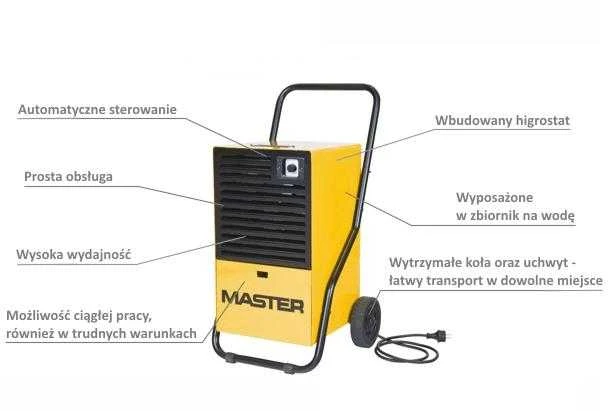 Sausintuvas Buitinis drėgmės surinkėjas Master DH 26; 0,52 kW