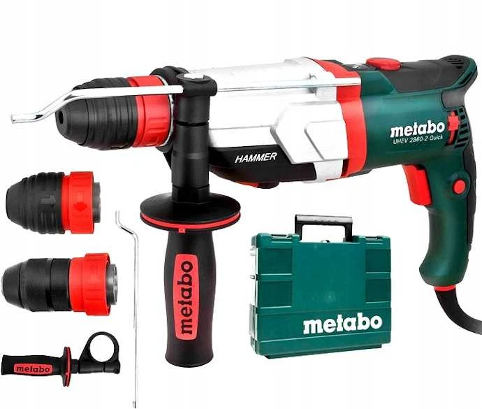 Perforatorius UHEV 2860-2 Quick SDS-Plus 3,4J, lagaminas, papildomas griebtuvas, Metabo