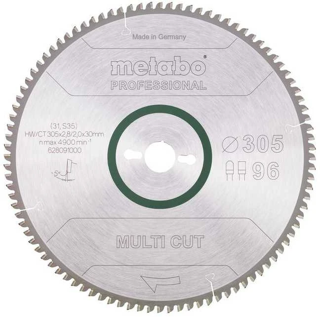 Pjovimo diskas medienai Metabo 628091000; 305x30 mm; Z96