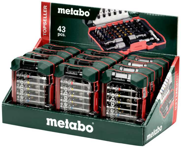 METABO ANTGALIŲ RINKINYS 43vnt.