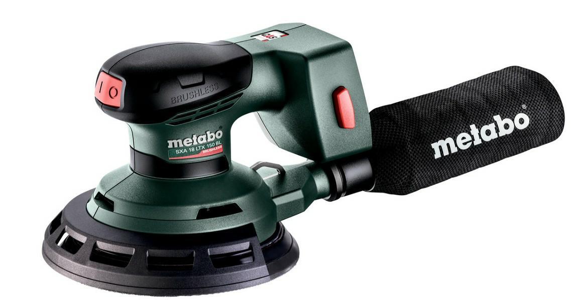 Belaidis atsitiktinis orbitinis šlifuoklis SXA 18LTX 150 BL150mm, karkasas, Metabo