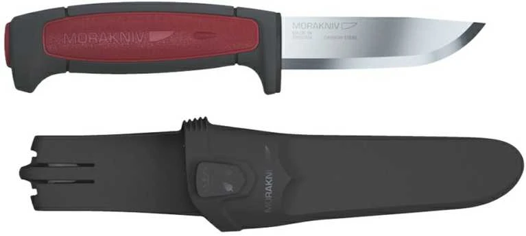 Peilis MORAKNIV® PRO C, anglinio plieno geležtė 91x2mm raudonas
