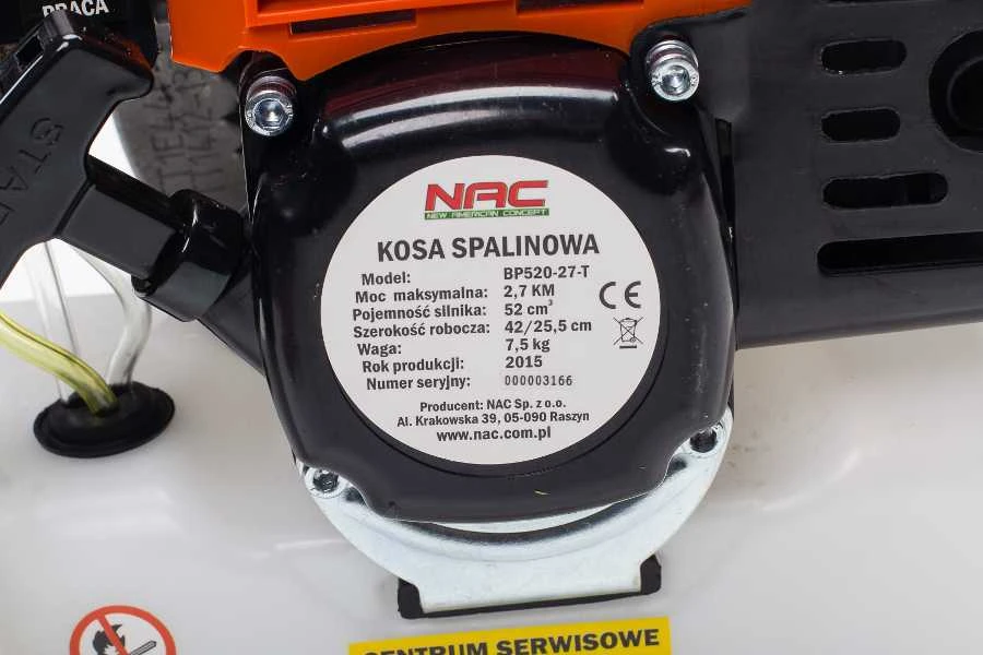 Krūmapjovė Nac BP520-27-T; 2,2 kW; benzininė