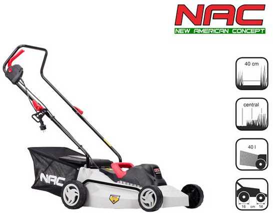 NAC elektrinė vejapjovė 1800W 40cm LE18-40-PB-S