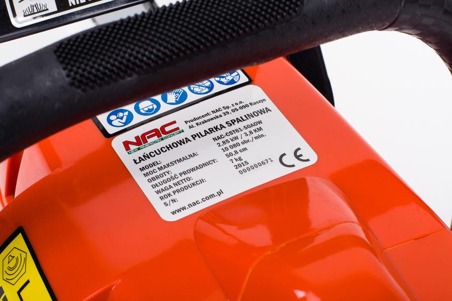 Benzininis NAC grandininis pjūklas 61cc 50cm OREGON / WALBRO NAC-CST61-50AOW
