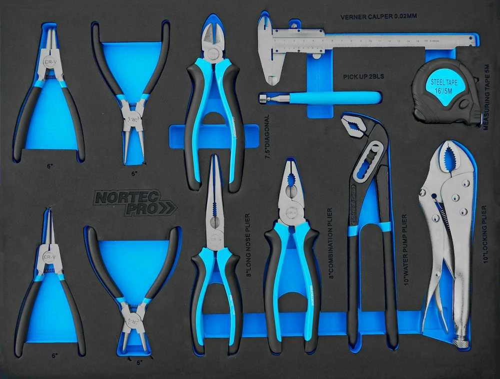 įrankių vežimėlis 7 stalčiai 279el. NORTEC
