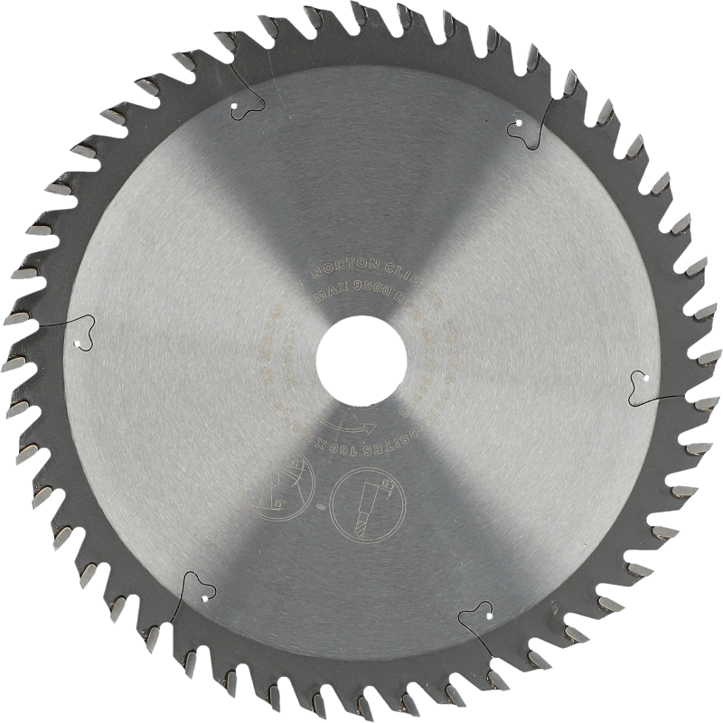 NORTON diskinis pjūklas 160 mm x 20 mm x 48z MEDIENOS IR ATB KOMPOZITAS (2,6 / 1,6)