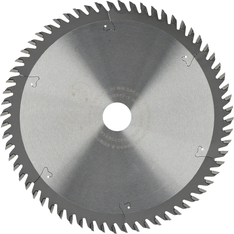 NORTON diskinis pjūklas 165 mm x 20 mm x 64z MEDIENOS IR ATB KOMPOZITAS (2,6 / 1,6)