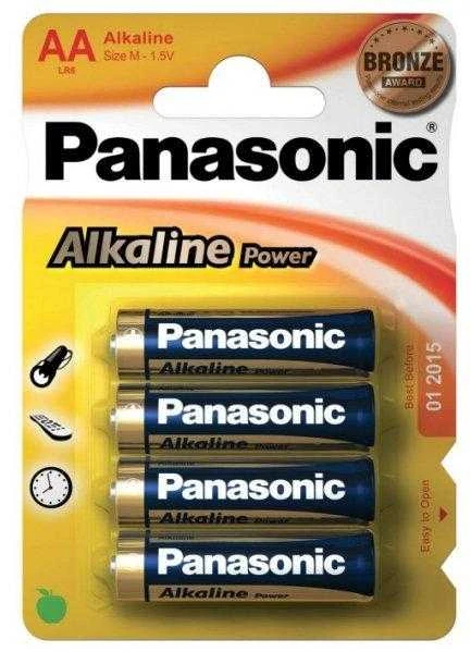 Panasonic AA Alkaline baterijų pakuotė