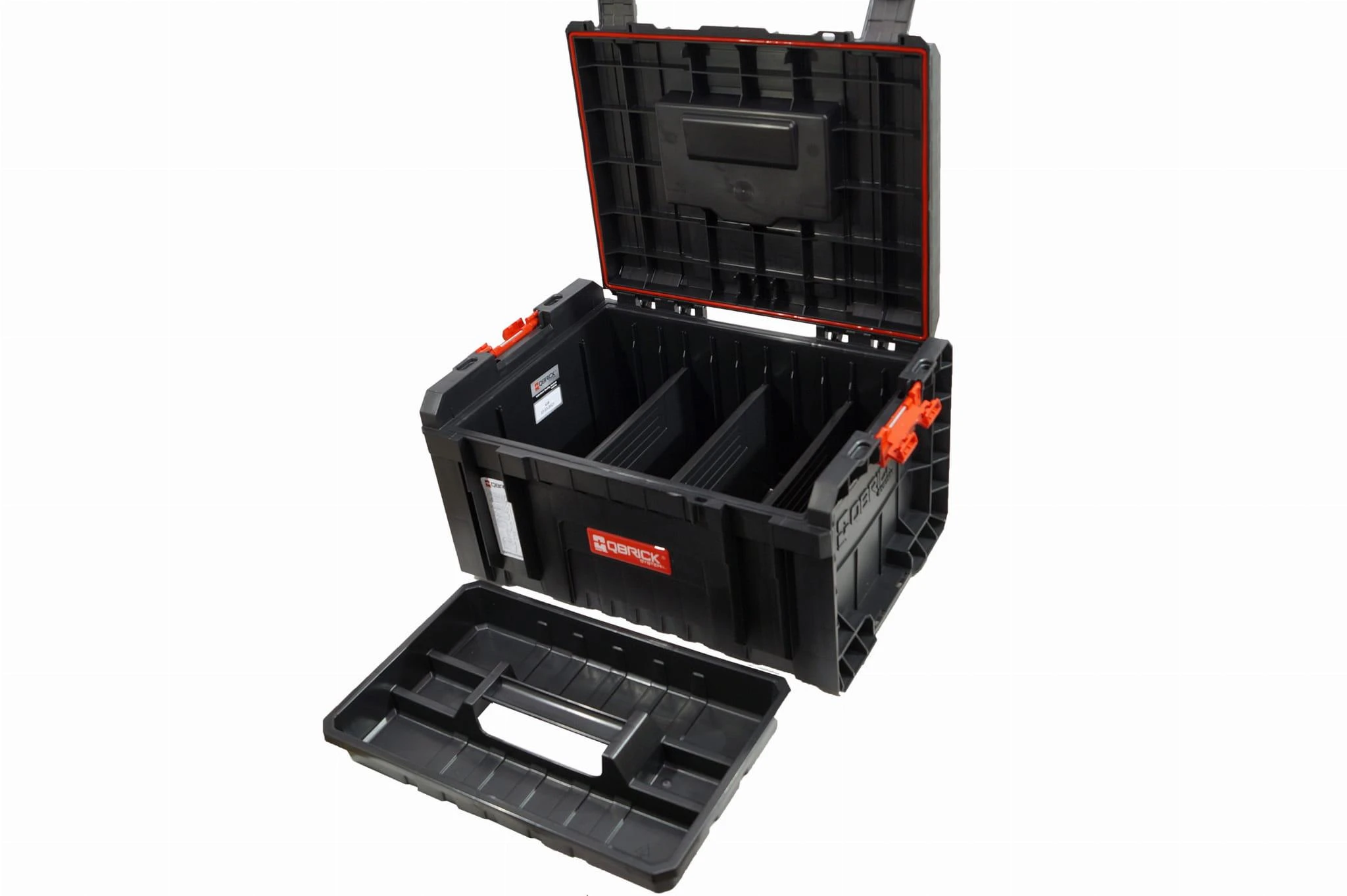 Q-Brick Įrankių dėžės Qbrick System PRO, Juodos/Raudonos spalvos